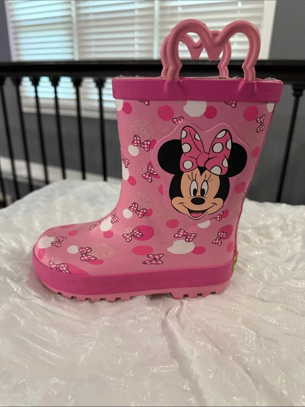 Western Chief Pink Minnie Mouse Kids Rain Boots